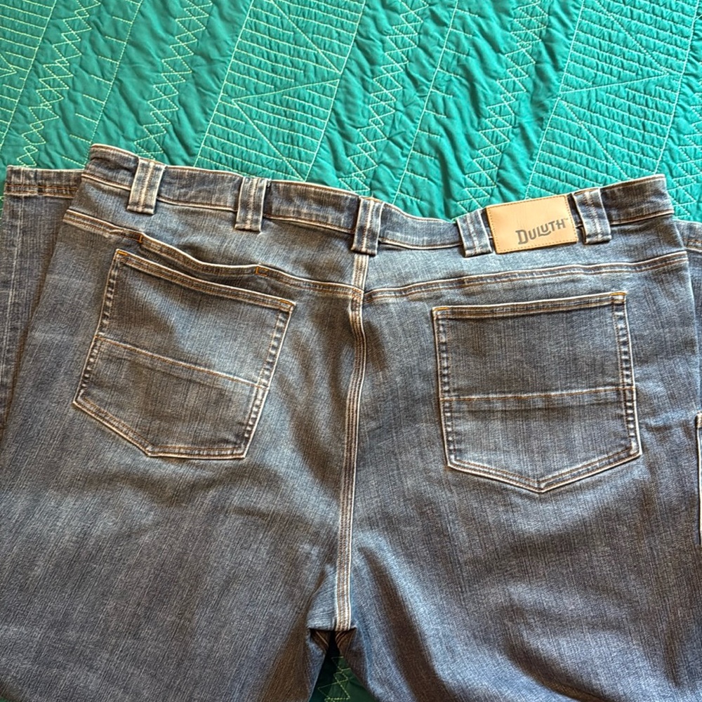 Men's Duluth Trading Co. Ballroom Double Flex Blue Jeans - Picture 2 of 4